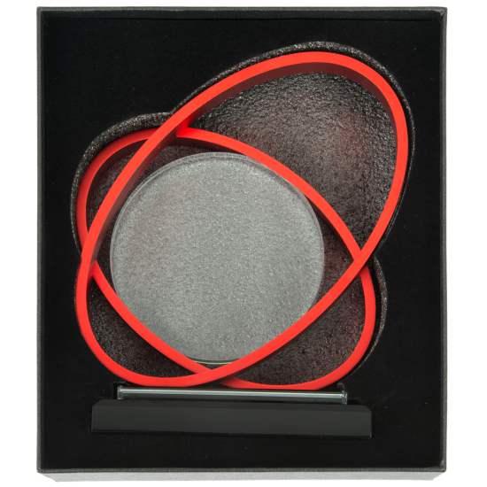 Prémium Üveg Díj fém kerettel