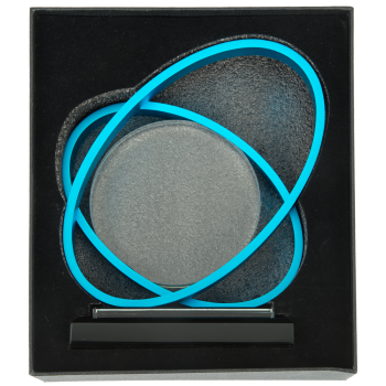 Prémium Üveg Díj fém kerettel Prémium Üveg Díj fém kerettel