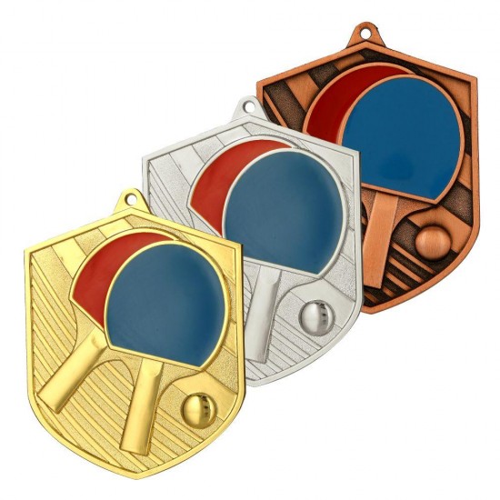 Érem színes dombor asztalitenisz nagy méretű